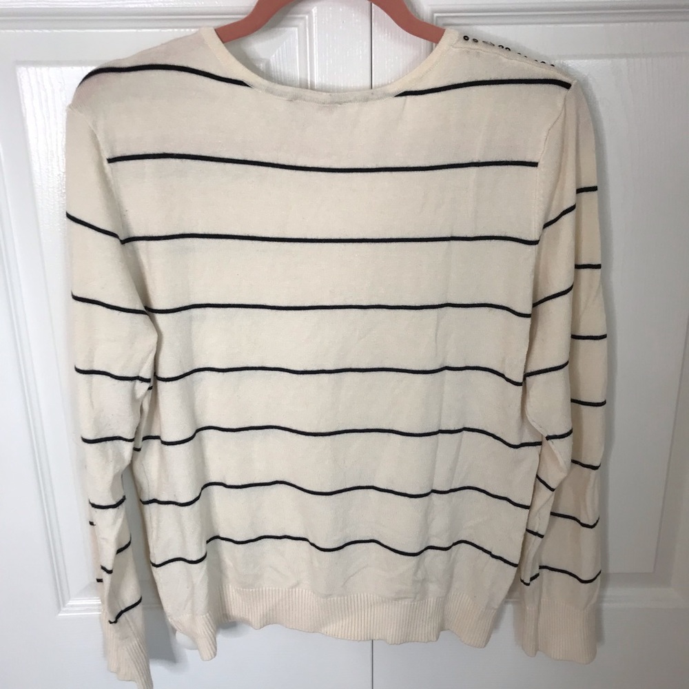 Francesca’s Harper Sequin-Front Pullover - Ivory,… - image 3